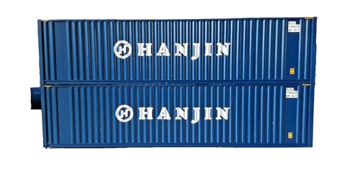 HO SCALE  40'  HANJIN  CARGO CONTAINERS  SET OF 2 (HO-263