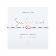 Image of Joma Jewellery A Little Beautiful Friend Silver Plated Beaded Bracelet + Gift Ba