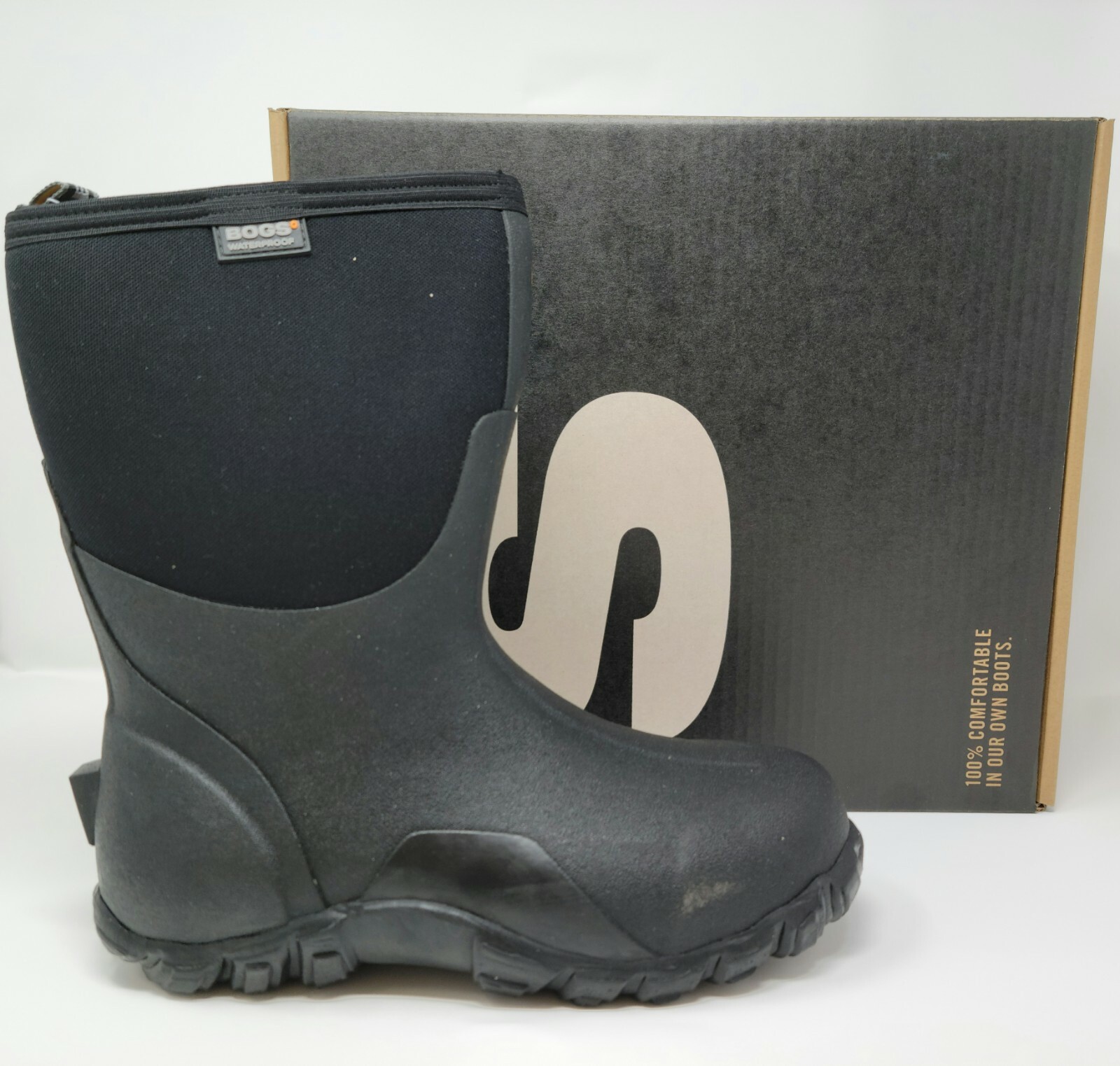Mid Black 100% Waterproof Winter Boots 