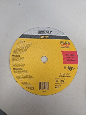 Dewalt Thin Cut-Off Wheel DWAFV 8918 9'' X 5/64'' X 7/8'' 10 Pack New 