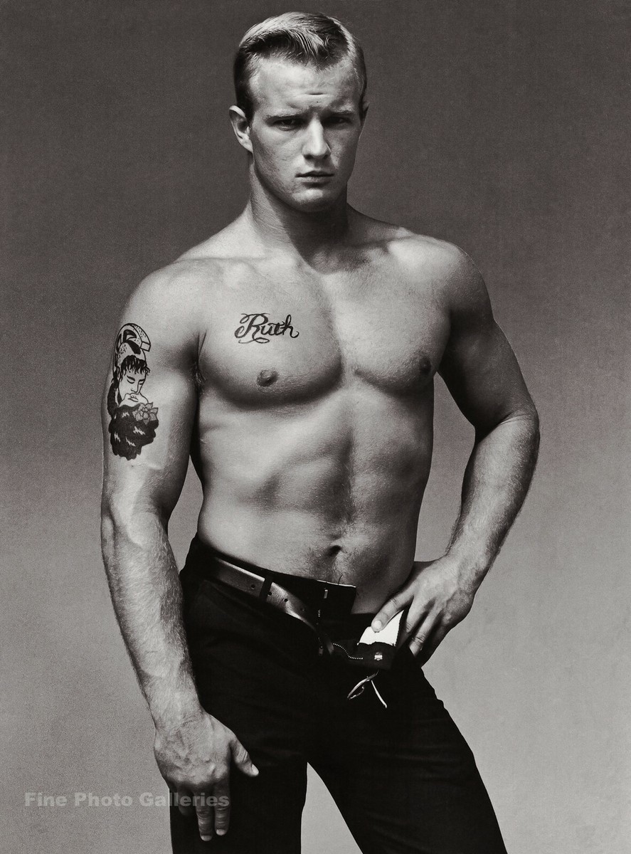 【ヒロちん】BRUCE WEBER 1985 1985 Vintage BRUCE WEBER Semi Nude Male Marine Navy Man Hawaii