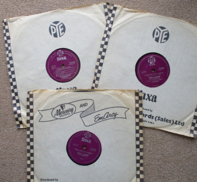 Lonnie Donegan. Three 78rpm  Pye Nixa 10'' vinyl discs - 1958. Skiffle Party etc