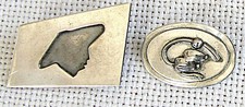 2 Vintage silver sterling brooches, Hazorfim, Israel, 1960s, 13 gr.