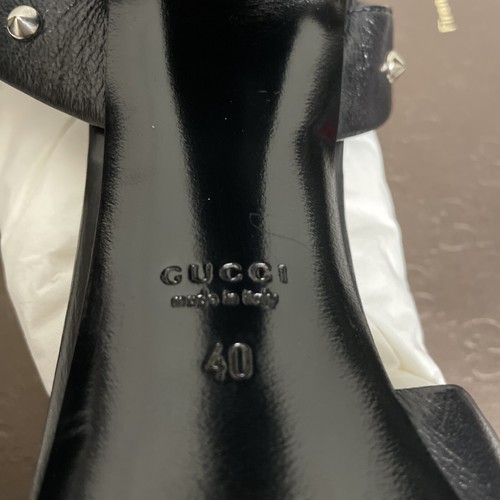 Gucci Melville Black Studded Spike Cage Sandals. Sz 40 (9-9.5) NIB! - Picture 12 of 13