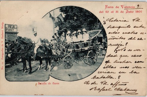 Spain 1902? postcard vintage Valencia Fair (1376) - Picture 1 of 2