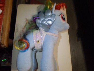 Build A Bear My Little Pony Pegasus Rainbow Dash Plush Stuffed Toy 16  2013 Blue