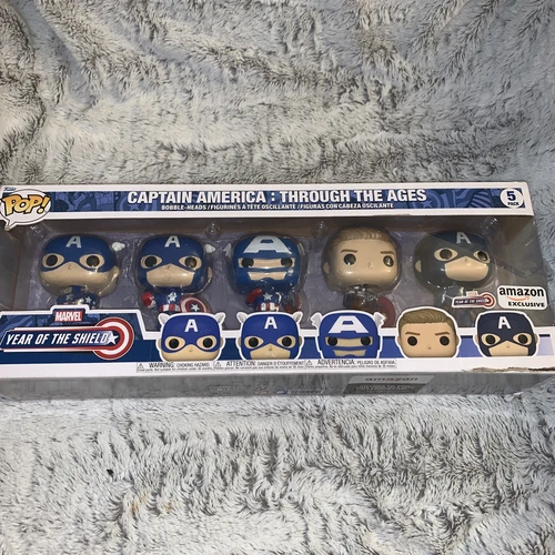 POP Funko Marvel: Year of The Shield - Captain America Through The Ages 5 Pack