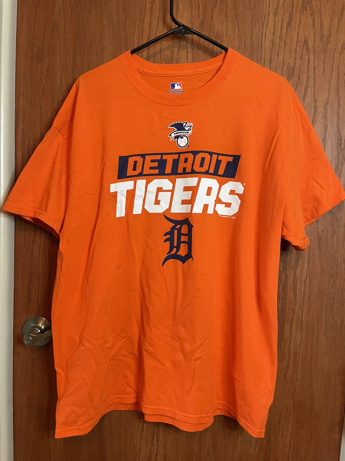Detroit Tigers MLB Baseball Genuine Merchandise Orange Short Sleeve T-Shirt XL