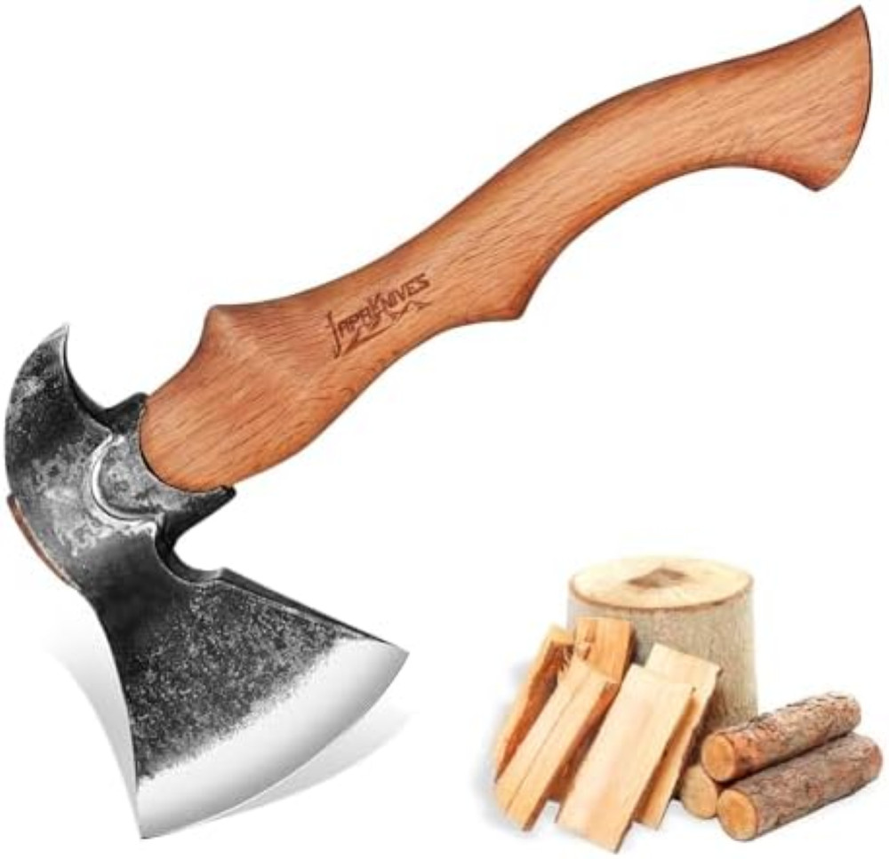 Ascia Vichinga Japaknives 38cm - Accetta Survival Forgiata per Legno
