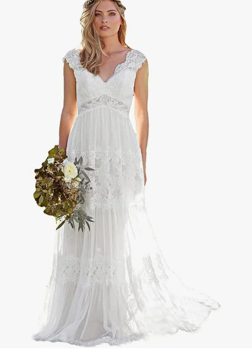 Corset Empire Waist Wedding Dresses for sale | eBay