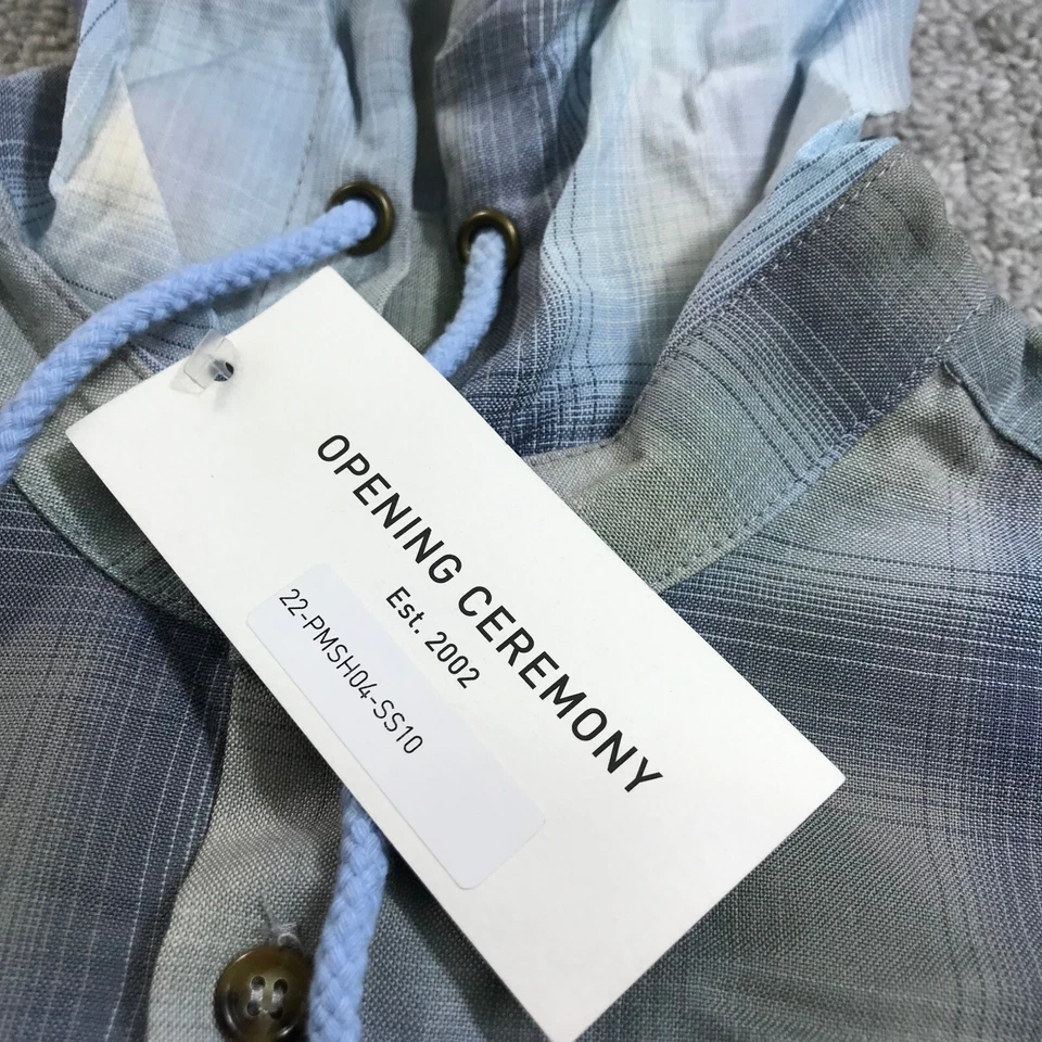 New Opening Ceremony Shirt Mens Small Button Up Hoodie Pendleton Casual - Image 3 of 4