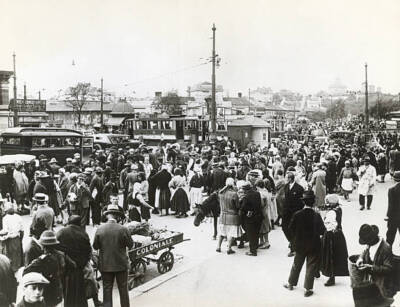 Bucharest Romania A Market Scene In Bucharest OLD PHOTO