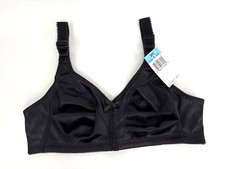 Bali Classic Support Wirefree Cool Comfort Bra 3820 Black 36C NEW