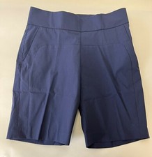 J. Lindeberg Women's Ema Micro Stretch Shorts Blueberry Size 26 $125 NWOT No tag