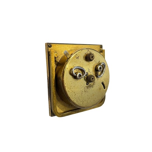 Certified Antique MCM 1950s Junghans German Small Brass Square Standing Clock - Picture 5 of 22