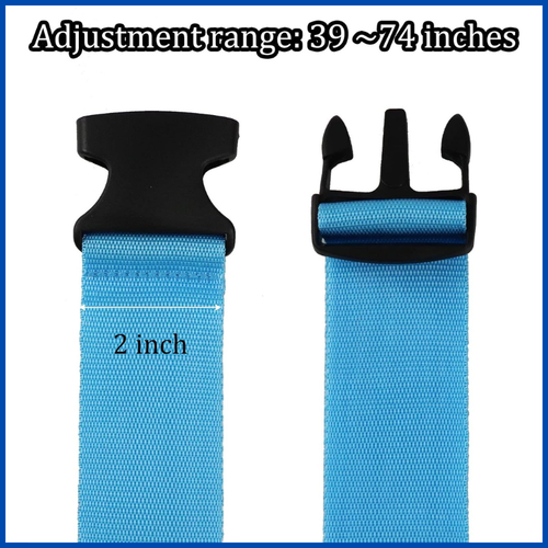 2pcs Suitcase Straps Extra Strong Safety Adjustable Luggage Travel Baggage Belt - Picture 29 of 48