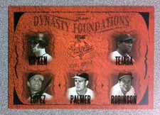 2005 Flair Dynasty Foundations Ripken Jr. Palmer Robinson Tejada Lopez /500