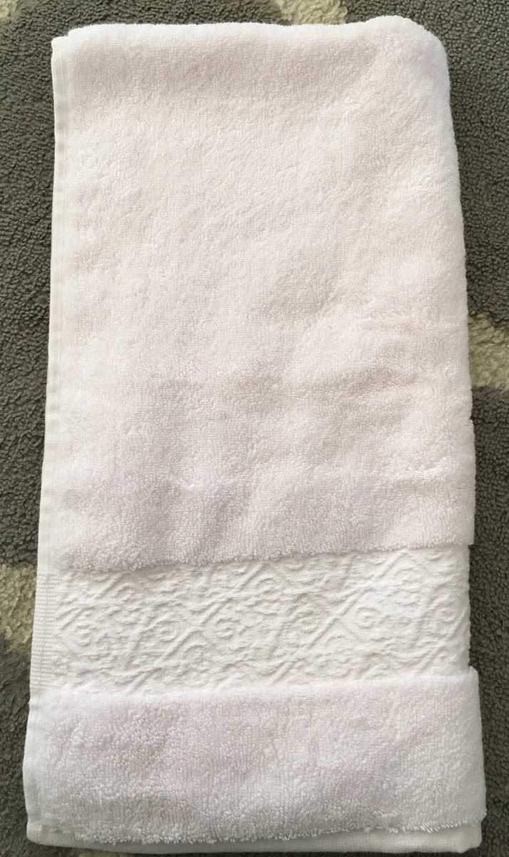 Biltmore Estate Pink Cotton Hand Towel Bathroom 16x30 In 100% Cotton NWT