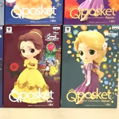 Disney princess キューポスケットQposket 18体とおまけ Q posket Disney Princess 18 Pieces Set First Edition +
