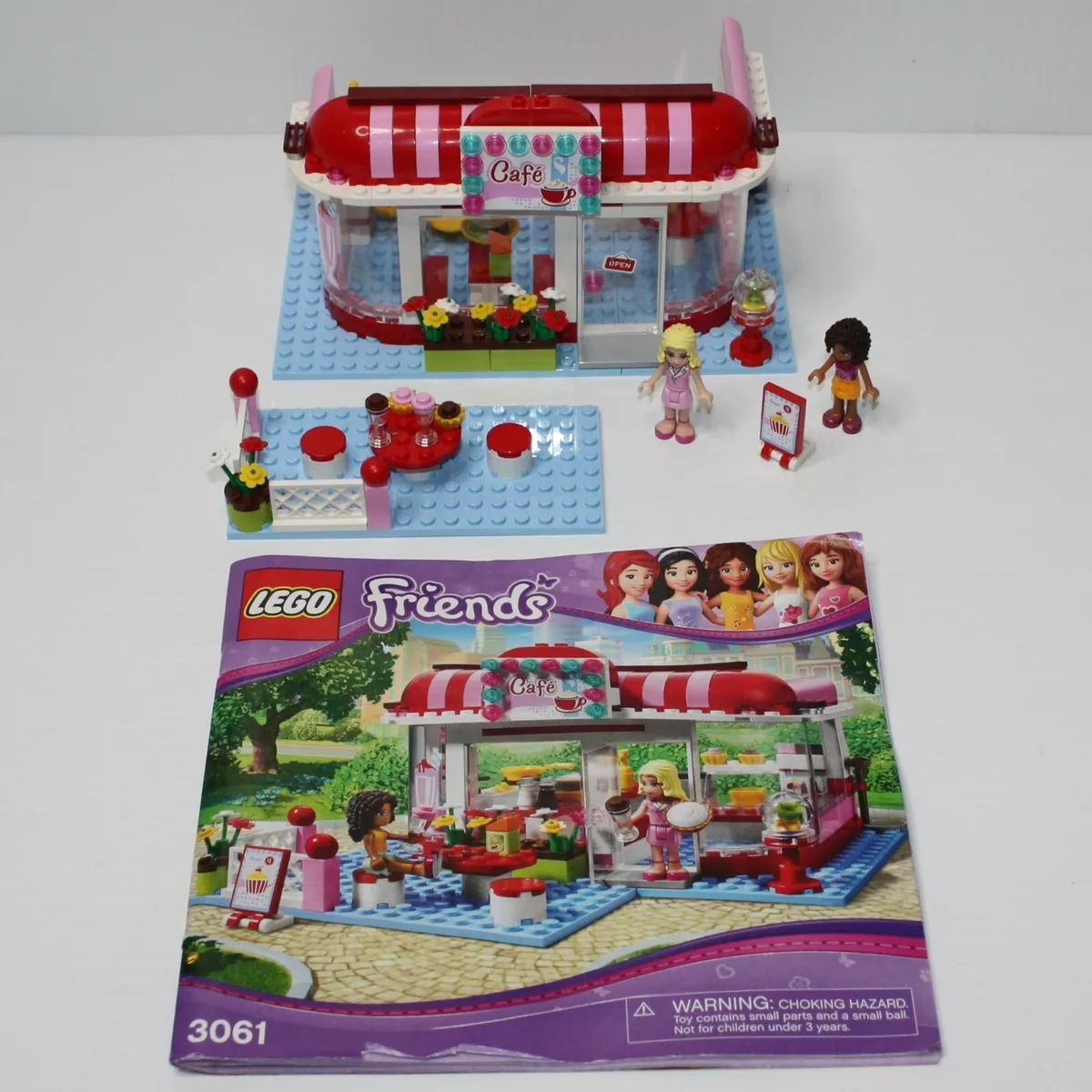 Lego Friends 3061 City Park Café Complete Set with Instructions