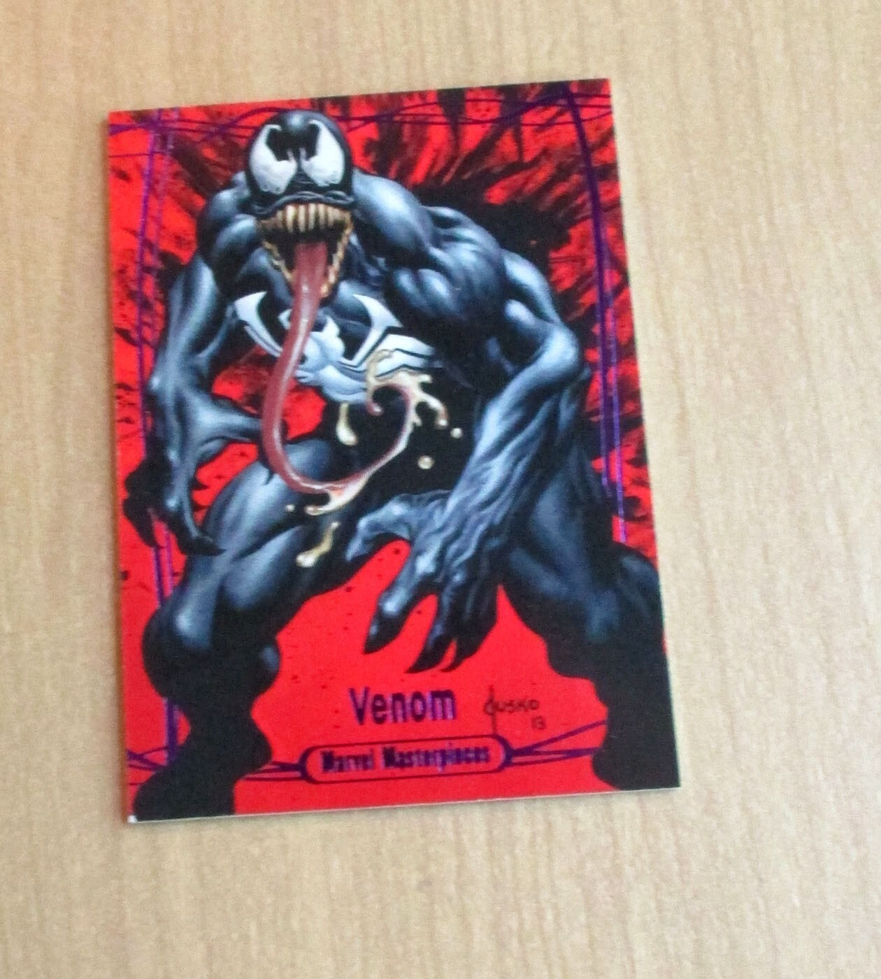 2016 Marvel Masterpieces Jusko Purple parallel HIGH # VENOM #86 53/199