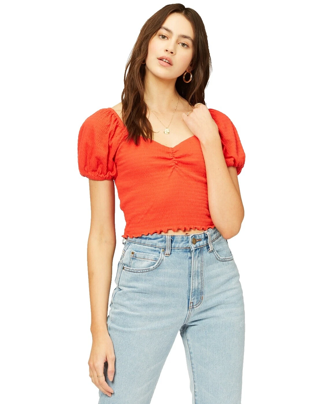 Patrón sólido Billabong Women's Tops