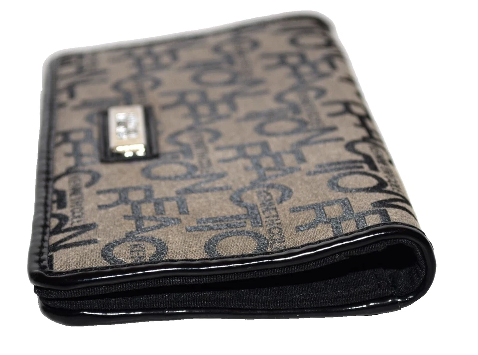 Kenneth Cole Reaction Gray Black Signature Fabric Organizer Wallet NWOT - Image 4 of 4