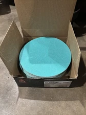 (50 Sheets) High Teck 80 Grit 6" Sanding Discs Hook & Loop Green Sandpaper G6080
