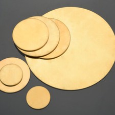 Messingplatte 4mm Dicke - Runde Scheibe 75mm Für Handwerk & Industrie