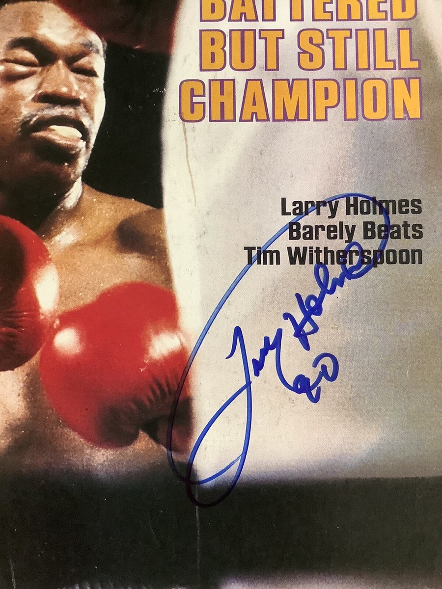 Larry Holmes Signed Sports Illustrated Magazine Boxing Autograph 5