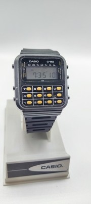レア CASIO C-80 calculator デジタル腕時計 Casio C-80 Vintage Calculator Watch made in Japan – New Battery