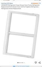 White Crisper Drawer Cover Frame Fit For Frigidaire Refrigerator 240364787 New