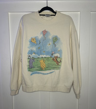 VTG 1990s Classic Pooh Crewneck Sweatshirt Size L RARE Delta Tag Made in USA