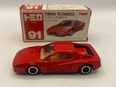 TOMICA TOMY 91 FERRARI TESTAROSSA -RED 1:60- HIGH QUALITY IN BOX - 561