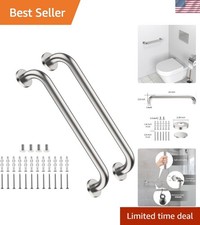 16 Stainless Steel Grab Bar - 2 Pack Satin Nickel - Safety Handle for Elderly