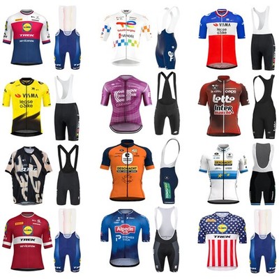 Sommer Fahrradtrikot Set Herren Kurzarm Radtrikot Radhosen Atmungsaktiv Sport