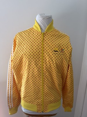 Adidas Originals x Pharrell Williams Polka Dot Track Jacket   Yellow/Red 