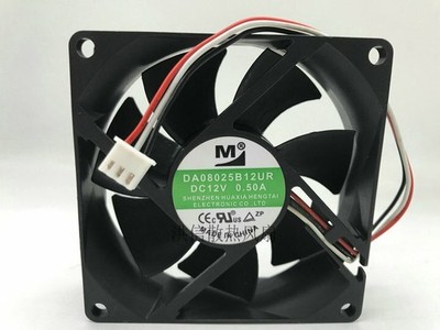YM M Fan DA08025B12UR DC12V 0.50A 8025 8cm 3-Wire Cooling Fan *tn