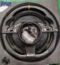 Carbon Fiber Flat Steering Wheelcover For Porsche Cayenne Panamera 911 997 991