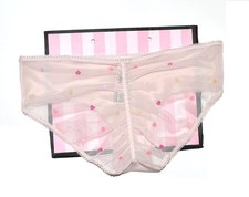 Victoria's Secret Ruched Back Hiphugger Panty Sz M Pink Pastel NWT
