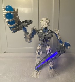 LEGO Bionicle Toa Inika Lot (8732 & 8730) - 100% WORKING LIGHTS & Manuals