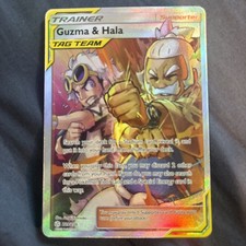 Pokémon Guzma Hala Cosmic Eclipse TCG Full Art Holo Card 229/236 Ultra Rare on eBay