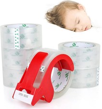 No Noise Quiet Clear Packing Tape, Heavy Duty Packaging Tape, Refill Rolls for S