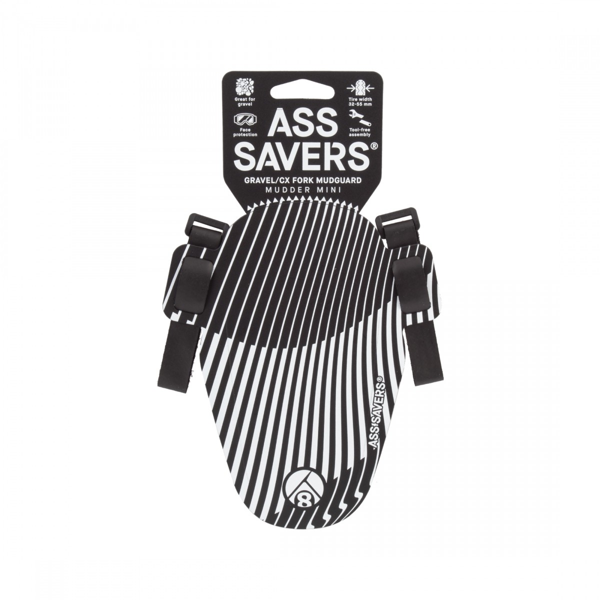 Origin8 Speed Ass-Saver Mini Front Fender - Lightweight Polypropylene 4690₽