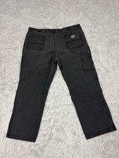 carhartt relaxed fit Cavas WORK PANT RUGGED Flex Size 42x30 Great Cond