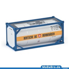 Weißer 20ft Tank-Container "Bertschi AG" in 1:87 (H0)