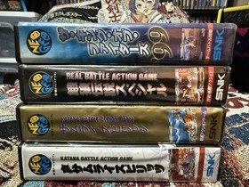 3 Game JP Neo Geo AES Lot + KOF 99 Cover Samurai Spirits 1 2 Fatal Fury Special