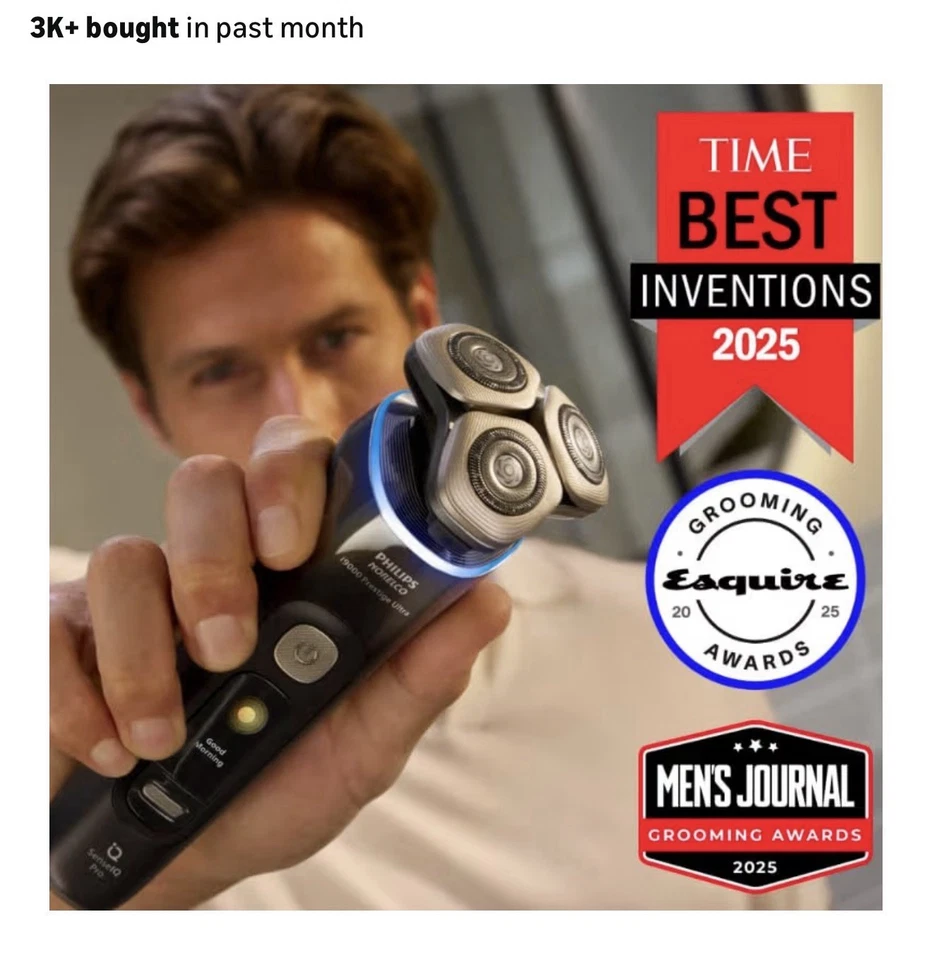 Philips Norelco i9000 Prestige Afeitadora Ultra Eléctrica - NUEVO Kit Completo Caja Abierta Foto 2 de 4