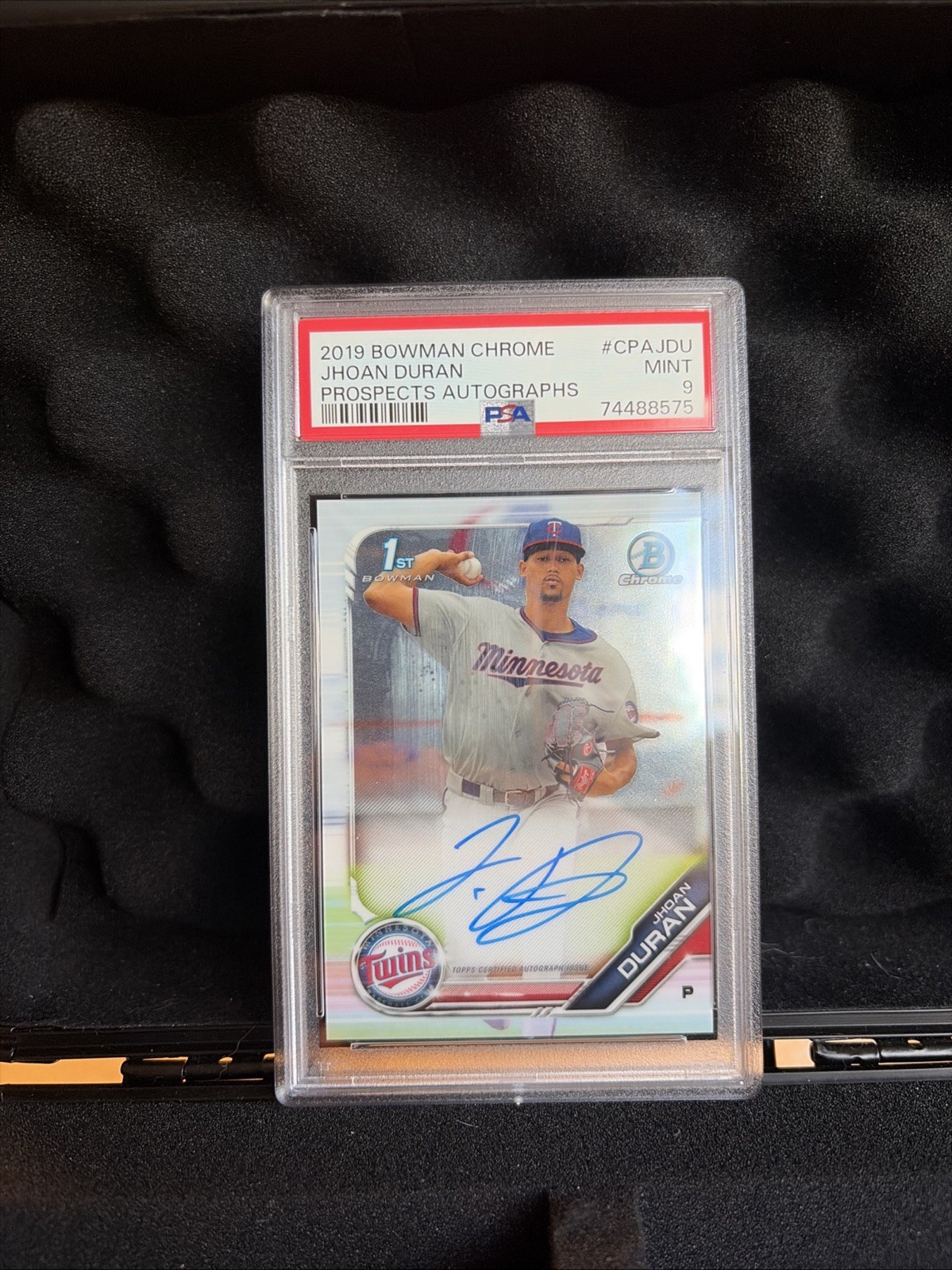 2019 Bowman Chrome - Prospects Autographs Jhoan Duran #CPA-JDU (AU, RC)