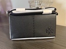TORY BURCH MCGRAW WALLET CROSSBODY BLACK COLOR NWT